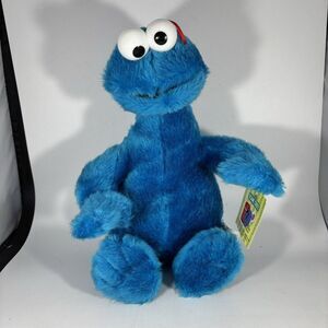 Sesame Street Elmo Cookie Monster 12" Stuffed Plush Figure Doll Toy Gift‎ W Tag